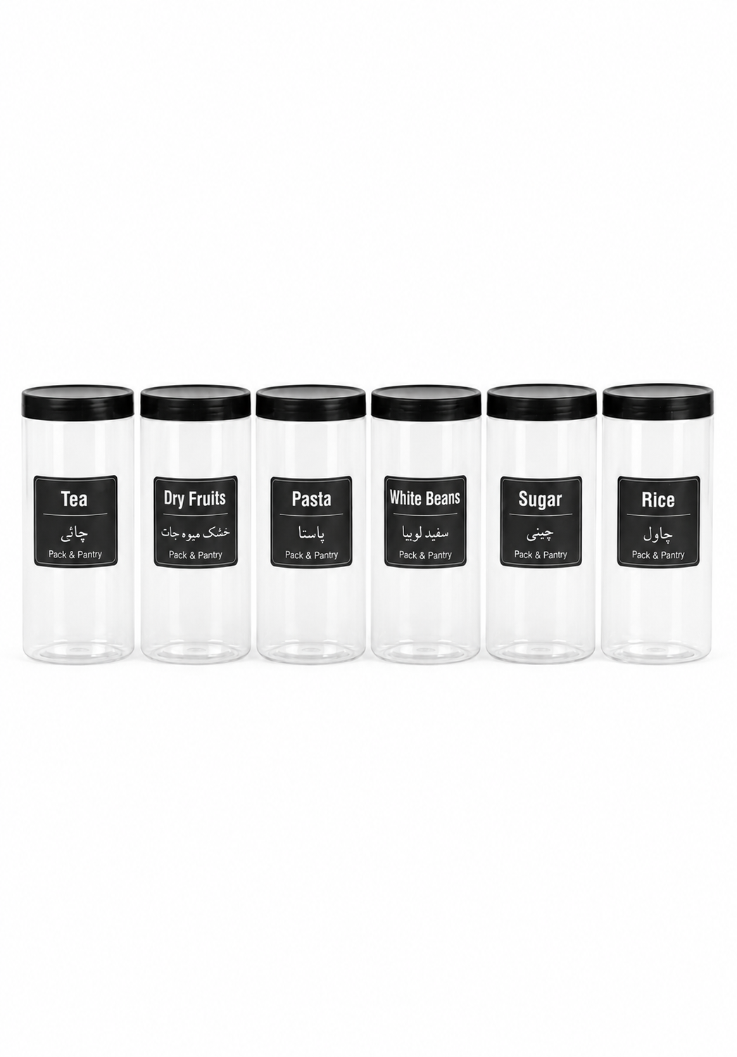 FREE Delivery | 18-Piece Plastic Food Storage Jar Set – Mega deal