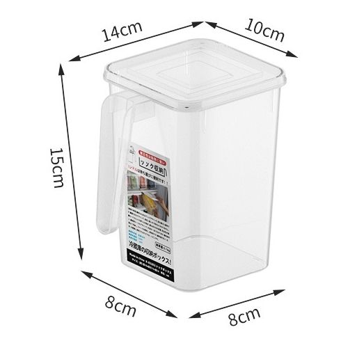 Pack of 4 Fridge Drawer & Side Door Storage Box | Portable Plastic Organizer l FREE DELIVERY