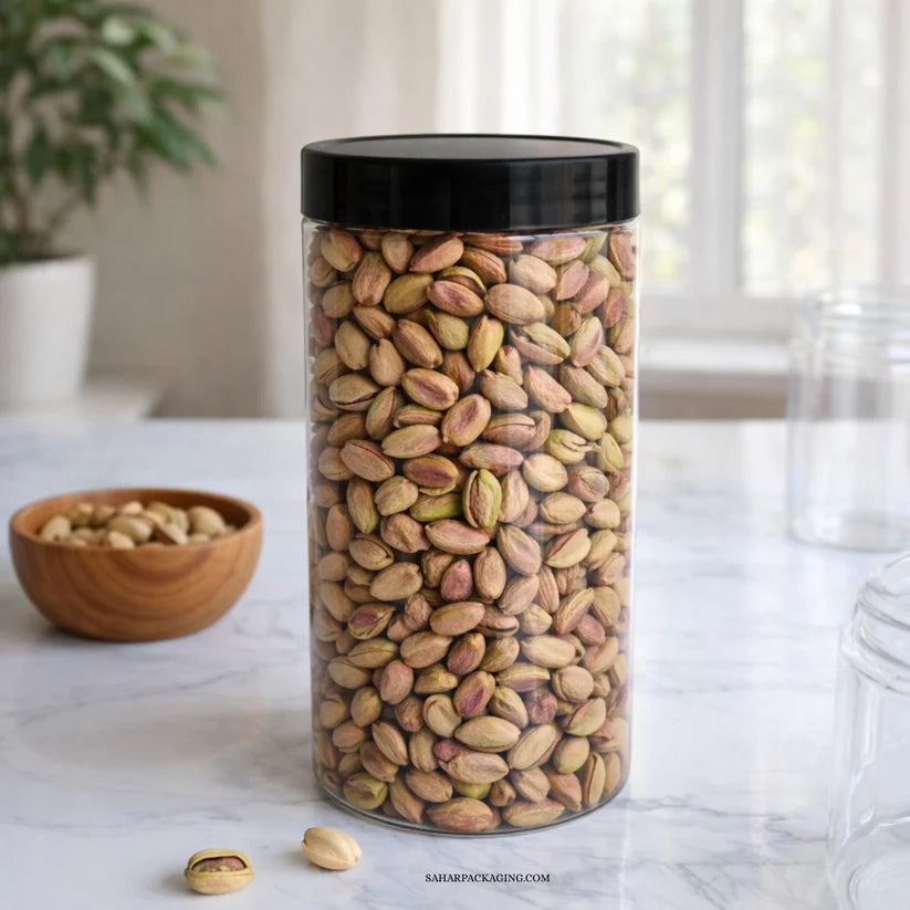 1250ml Round Canister Jar - Plastic